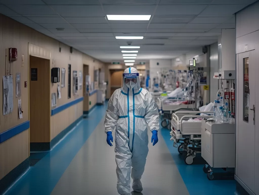 "Кваддемия" парализовала британские больницы: пациентов размещают в коридорах и на парковках