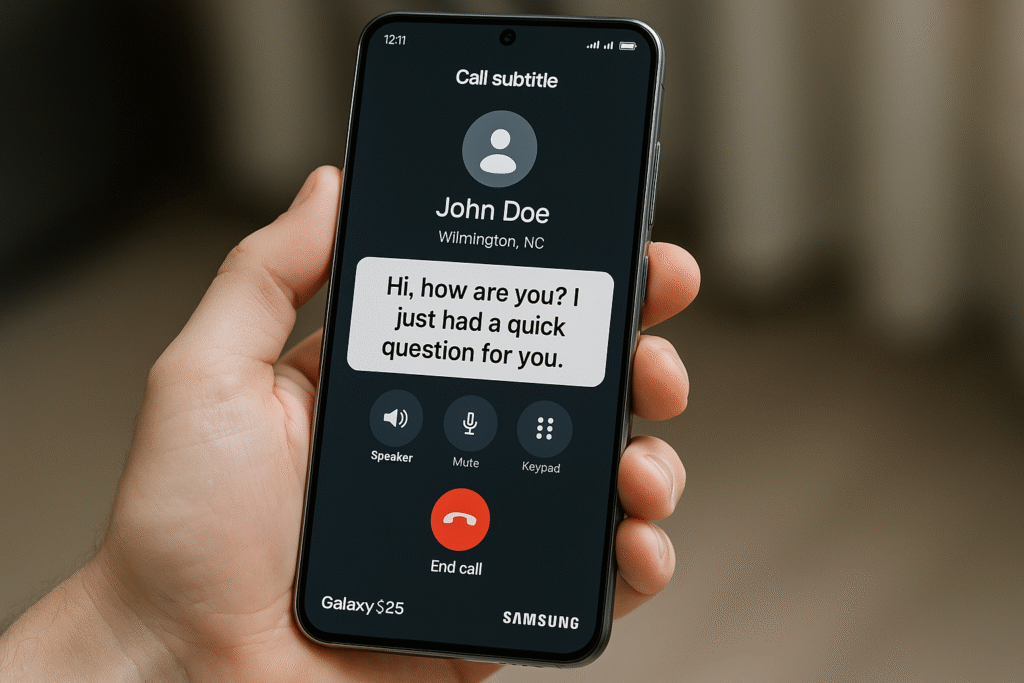 Samsung добавляет субтитры для звонков в Galaxy S25: как изменится общение