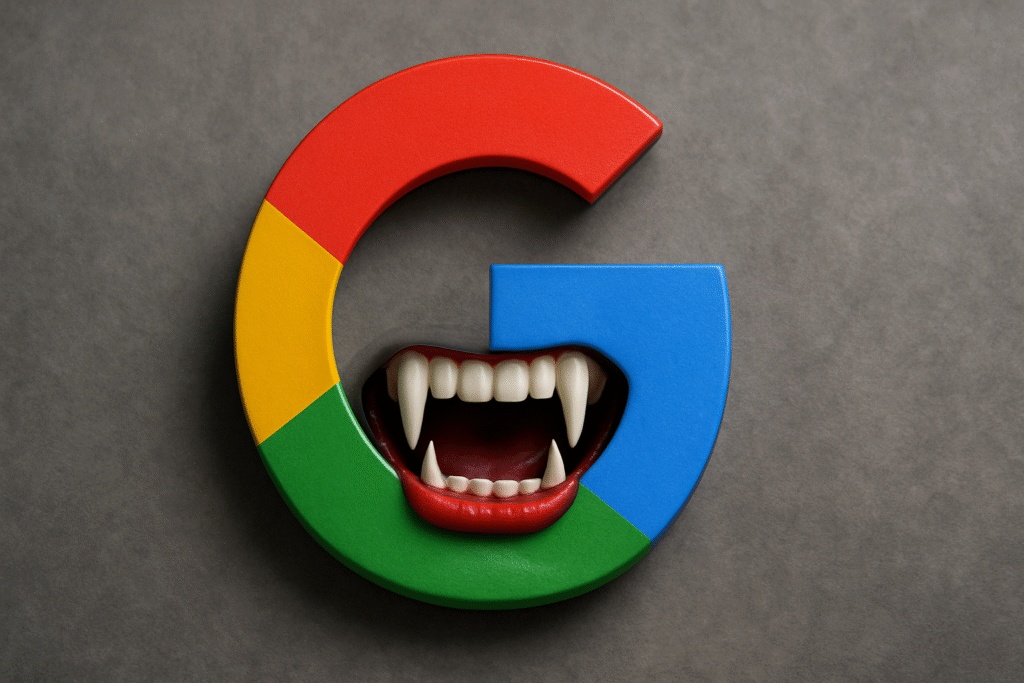 Google превратился в цифрового вампира который высасывает интернет