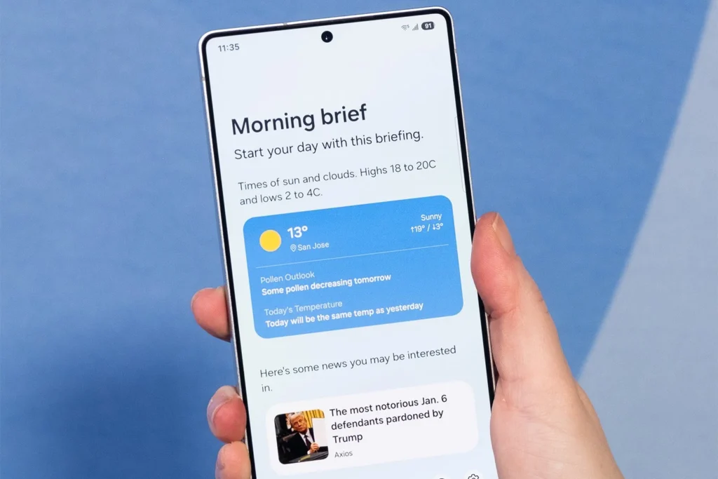 Энтузиасты запустили Now Brief на Galaxy S23 Ultra