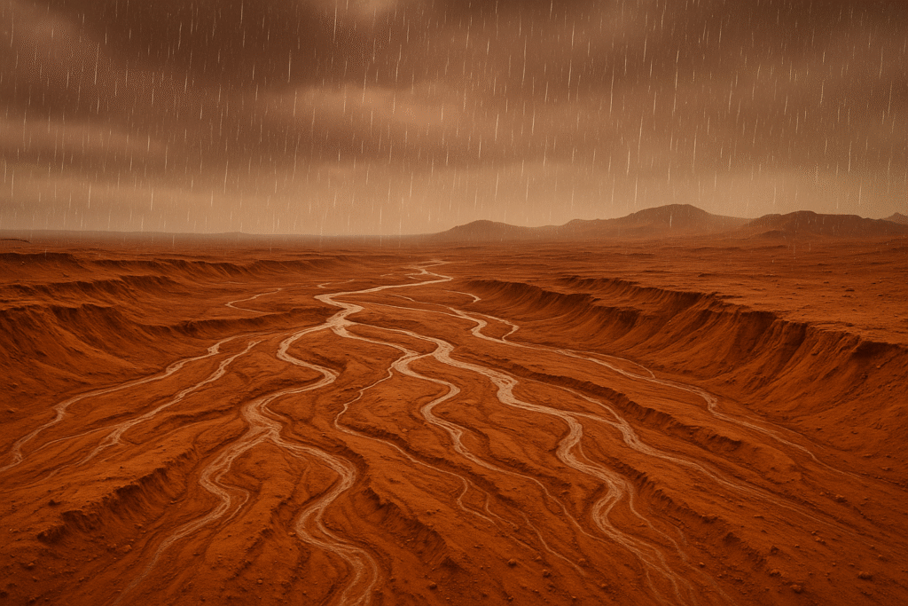 Марс оказался планетой с гигантскими реками и дождями