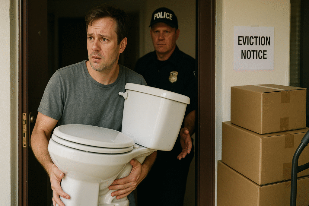 Угроза выселения россиян из квартир за смыв унитаза ночью оказалась фейком