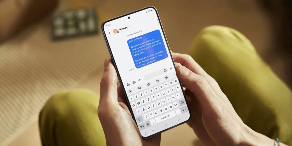 Samsung делает общение в Messages выразительнее с новой функцией «Эмодзи в пузыре»
