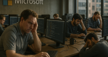 В Microsoft программист умер за компьютером от переработок