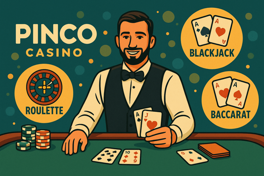 Обзор игр Live Casino Pinco Casino: рулетка, блекджек, баккара и другие Обзор игр Live Casino Pinco Casino: рулетка, блекджек, баккара и другие