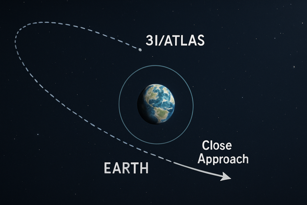 Межзвездный объект 3I/ATLAS несется к Земле по аномальной прямой