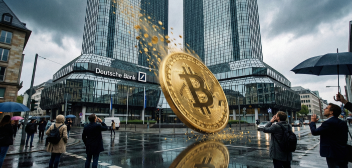 Биткойн рухнул на фоне отчета Deutsche Bank и жесткой позиции ФРС