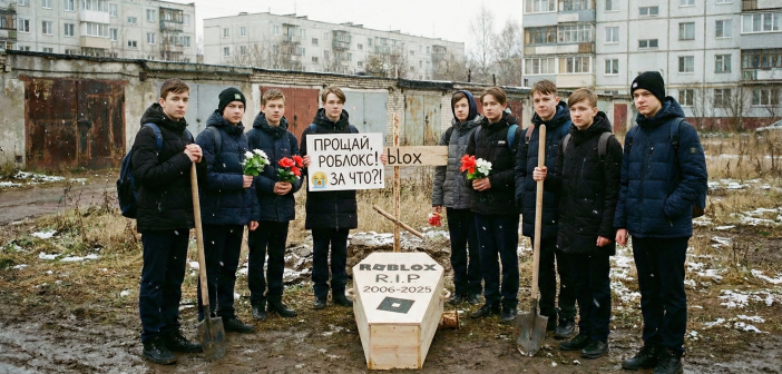 Российские школьники устраивают массовые «похороны» Roblox после блокировки