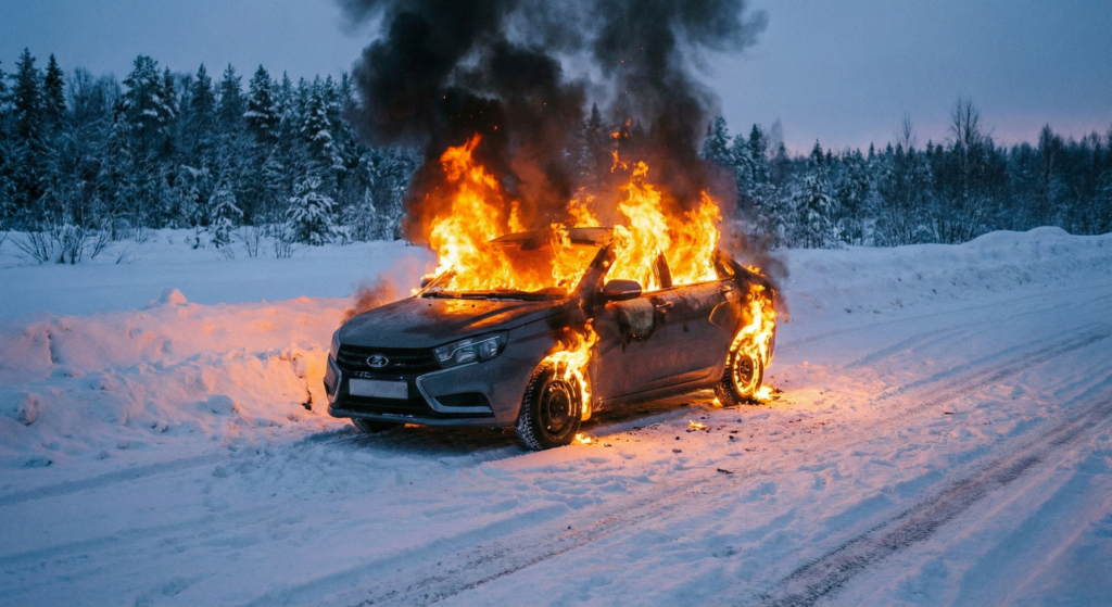 Lada Vesta рискует сгореть или запереть владельца в мороз Lada Vesta рискует сгореть или запереть владельца в мороз