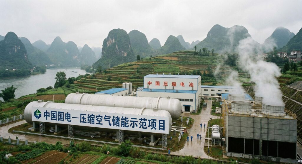 Китай запустил крупнейшую в мире электростанцию на сжатом воздухе