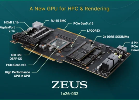 Cтартап Bolt Graphics выпустил тестовый чип Zeus, он быстрее RTX 5090 в десятки раз