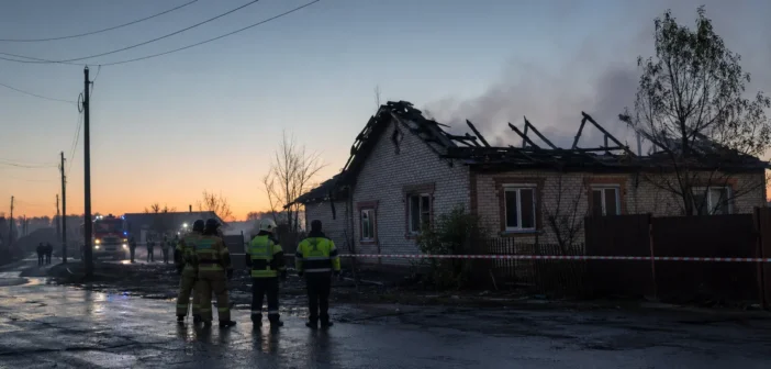 Беспилотник упал на частный дом в Липецкой области: погибли мужчина и подросток